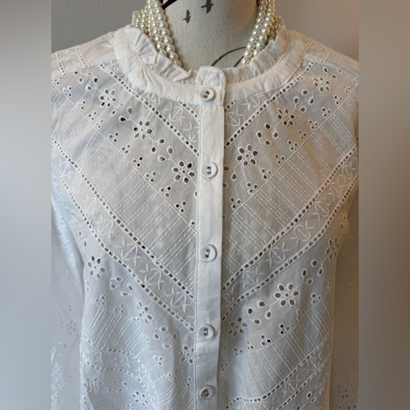 NWT Democracy Eyelet Top - Picture 3 of 15